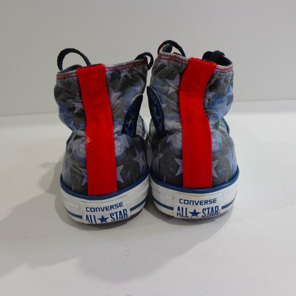 Converse Chuck Taylor All Star Hi Tops American Stars Canvas Sneakers Youth Sz 4 - Picture 6 of 9